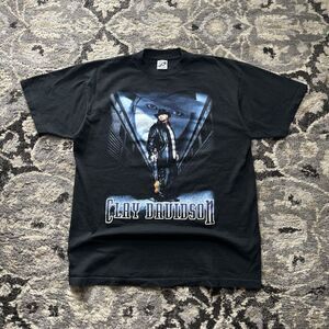 Vintage 90s WCW clay davidson Black t-shirt size XL